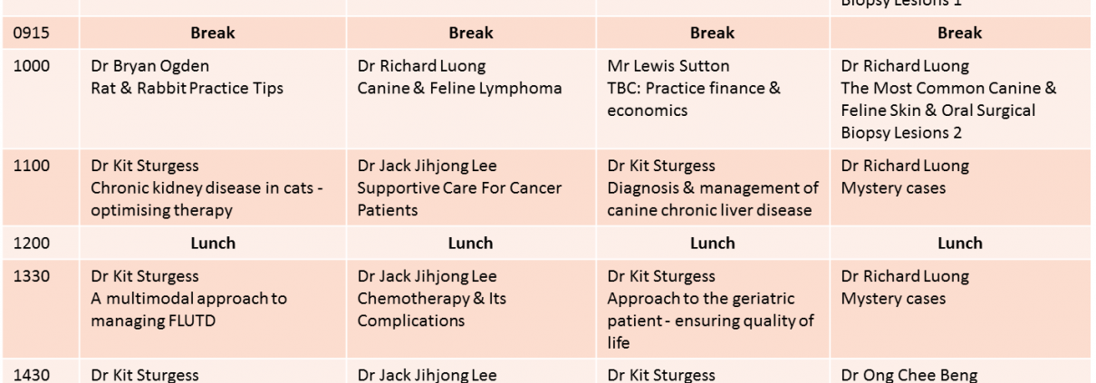 SVA Conference 2015 Time-table