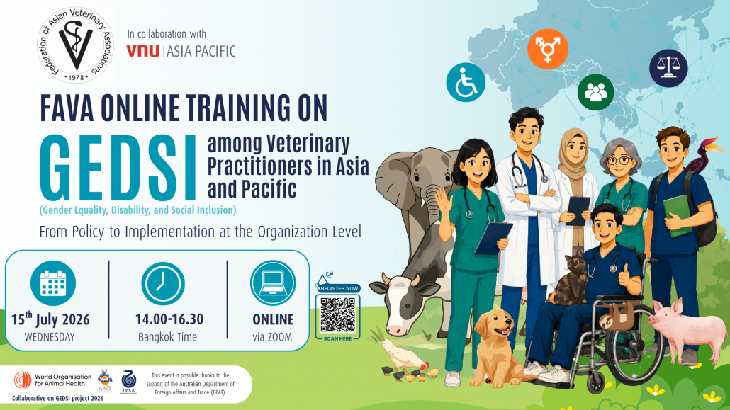 FAVA Training on GEDSI among Veterinary Practitioners in Asia and Pacific_Main KV_QR